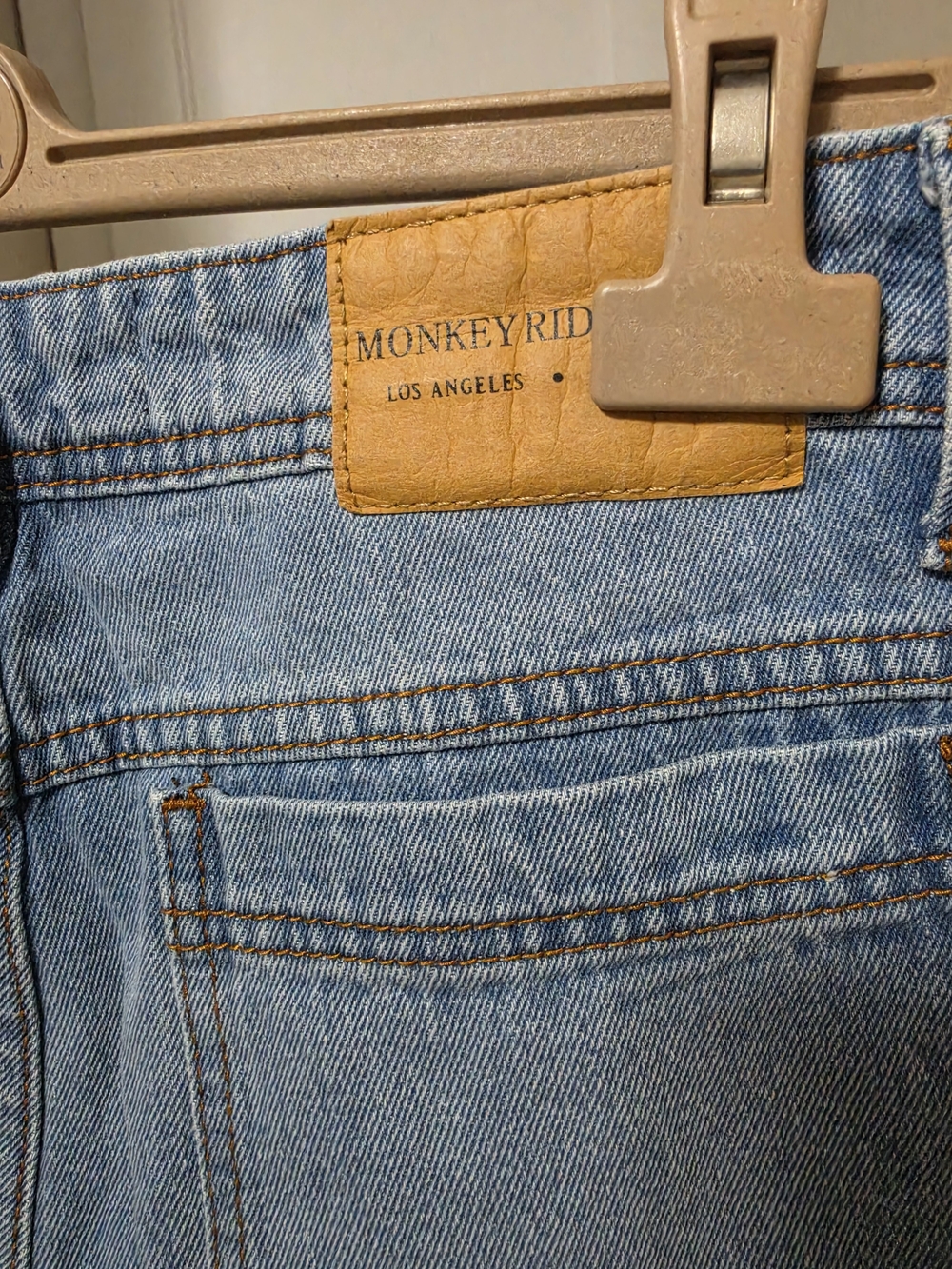 Monkey RIDE Jeans Original VINTAGE Light Wash Carpenter Jeans Size 1 - Picture 4 of 6